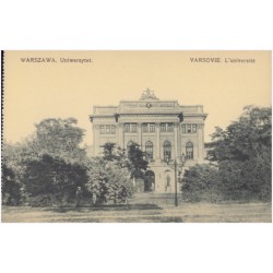 Warszawa. Uniwersytet. Varsovie. L'université