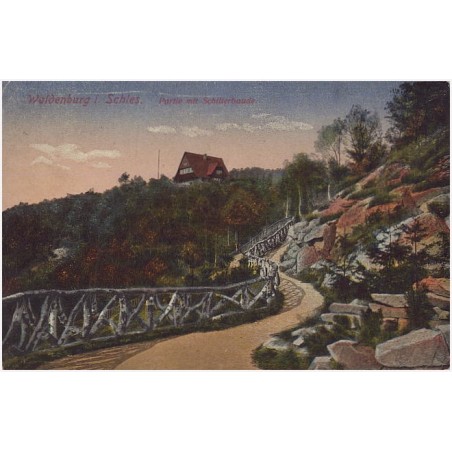 Waldenburg i. Schles. Partie mit Schillerbaude