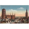 Danzig. Marienkirche und Rathaus