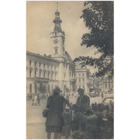 Warszawa przedwojenna - Varsovie d'avant-guerre. Plac Teatralny - Ratusz [...] Fot. Z. Chomętowska