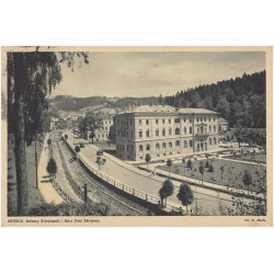 Krynica. Bulwary Kryniczanki i Stary Dom Zdrojowy. Fot. St. Mucha. Polska - Poland - Polen - Pologne. Krynica