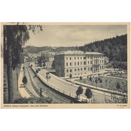 Krynica. Bulwary Kryniczanki i Stary Dom Zdrojowy. Fot. St. Mucha. Polska - Poland - Polen - Pologne. Krynica