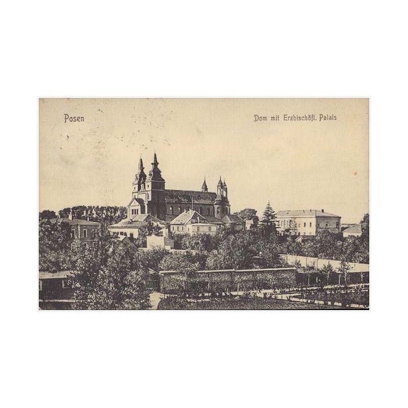 Posen. Dom mit Erzbischöfl. Palais