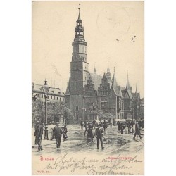 Breslau. Rathaus Westseite