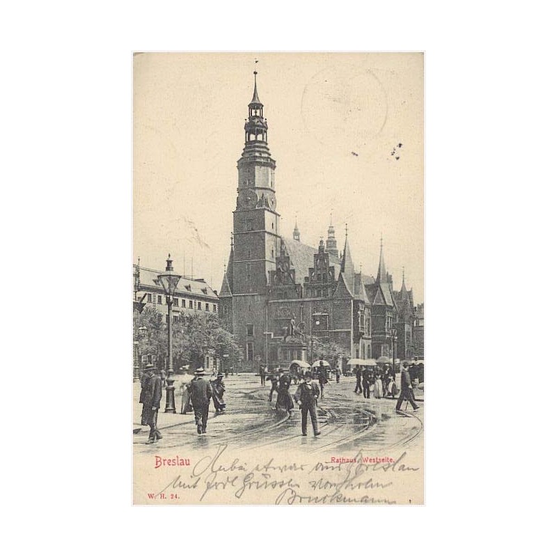 Breslau. Rathaus Westseite