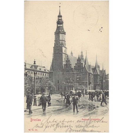 Breslau. Rathaus Westseite