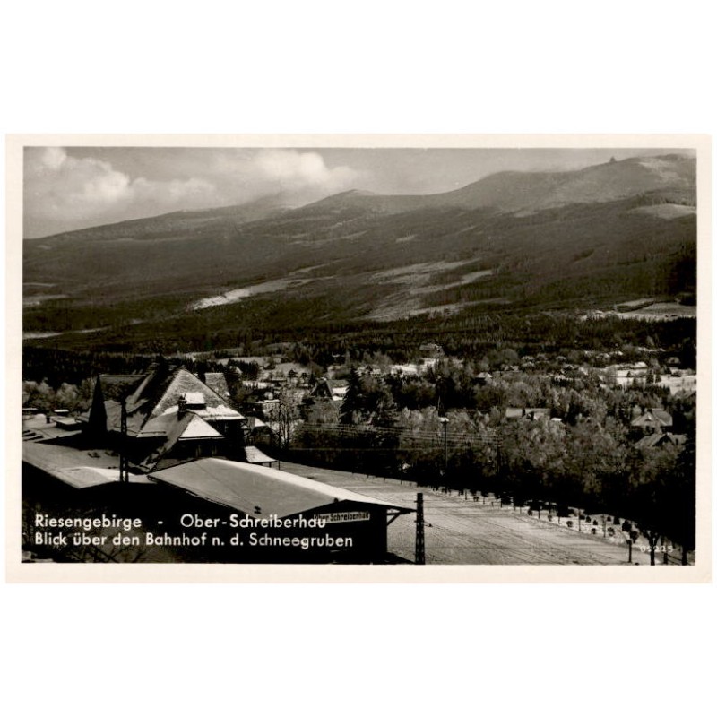 Riesengebirge - Ober-Schreiberhau. Blick über den Bahnhof n. d. Schneegruben 82225