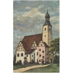 Alte Kirchen Schlesiens von H. Scheibert. Rothsürben b. Breslau. 14. Jahr. Kath. Kirche
