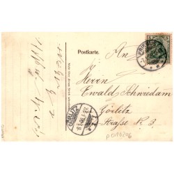 Gruss aus Priebus. Hungerthurm. Kleinburg. Priebuser Möbelfabrik Robert Wolf.  Heinze & Co. Möbel -Fabrik O. F. Schulze. Mühlenw