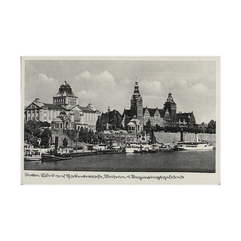 Stettin - Blick auf Hakenterrasse, Museum [...]