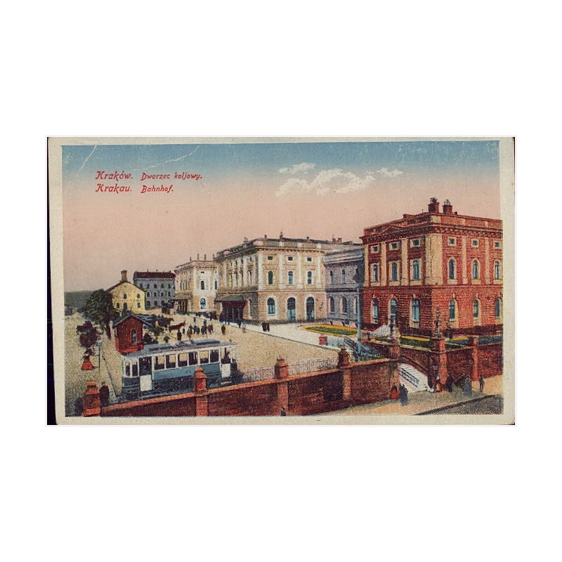 Kraków. Dworzec kolejowy. Krakau. Bahnhof