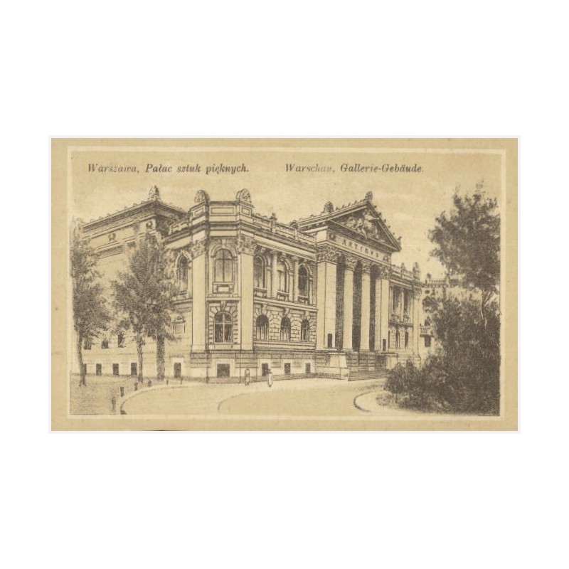 Warszawa. Pałac sztuk pięknych. Warschau, Gallerie-Gebäude