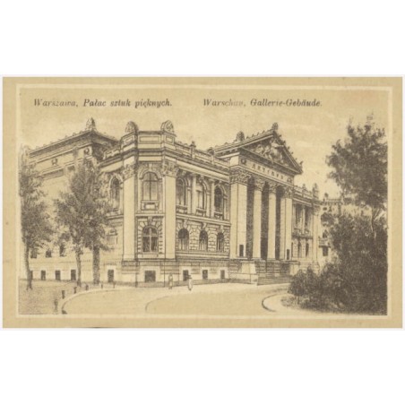 Warszawa. Pałac sztuk pięknych. Warschau, Gallerie-Gebäude