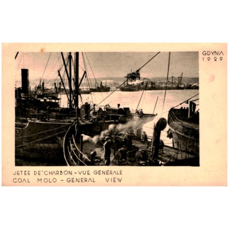 Gdynia 1929. Jetée de Charbon - Vue Générale. Coal Molo - General View / Molo węglowe