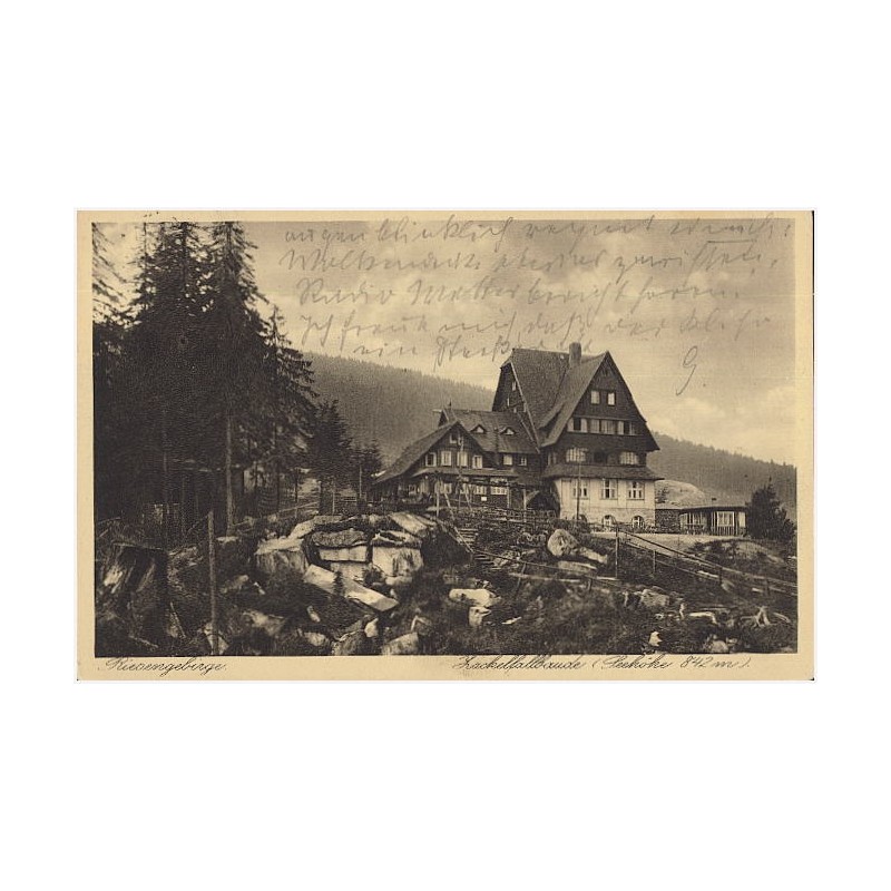 Riesengebirge. Zackelfallbaude (Seehöhe 842 m)