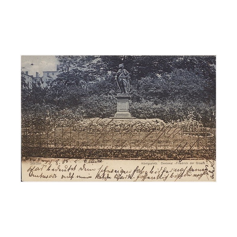Stettin. Königsplatz. Denkmal "Friedrich der Grosse."