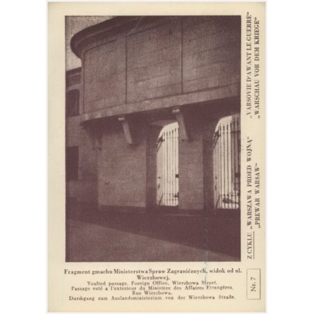 Fragment gmachu Ministerstwa Spraw Zagranicznych, widok od ul. Wierzbowej [...]