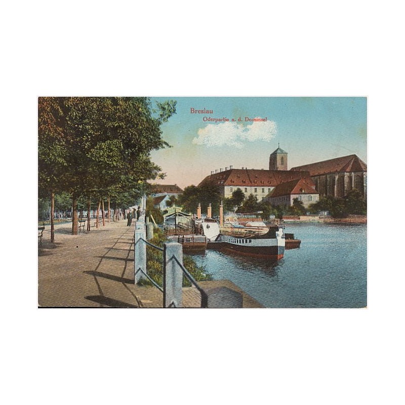 Breslau. Oderpartie a.d. Dominsel