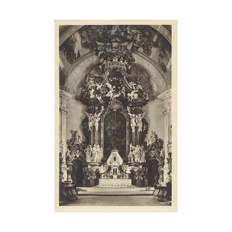 42779 Grüssau i. Schlesien. Hochaltar der Marienkirche
