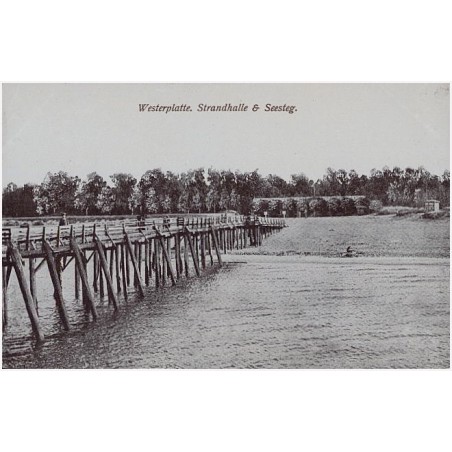 Westerplatte. Strandhalle & Seesteg