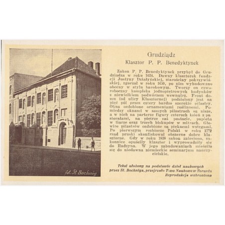 Grudziądz. Klasztor P.P. Benedyktynek [...]