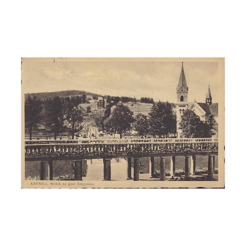 Krynica. Widok na górę Krzyżową