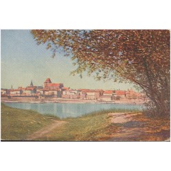 Die Ordensbauten, Thorn, Serie 1. Thorn - Blick auf die alte Ordenfeste von der Bazarkämpe aus