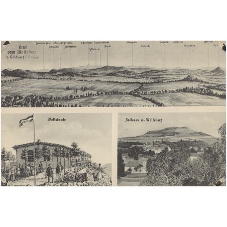 Gruß vom Wolfsberg b. Goldberg i. Schles. Wolfsbaude. Seifenau m. Wolfsberg