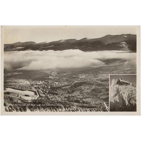 Hochsteinbaude mit Blick nach Schreiberhau Rsgb.