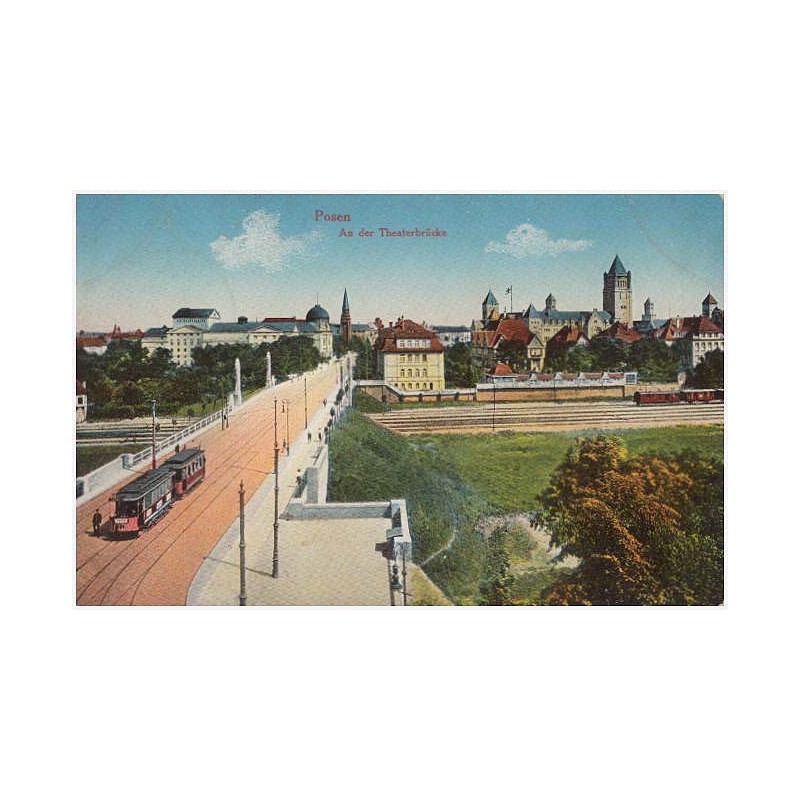 Posen. Am der Theaterbrücke