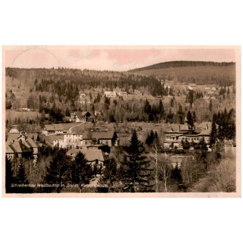 Schreiberhau Weißbachtal m. Sanat. Kurpark Rsgb.