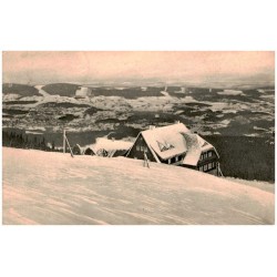 Die Alte Schlesische Baude mit Blick ins Tal (1168 mtr. ü. d. M.)