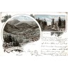 Gruss aus dem Riesengebirge. Schneekoppe. Aussicht von der Heinrichsburg. Heinrichsburg
