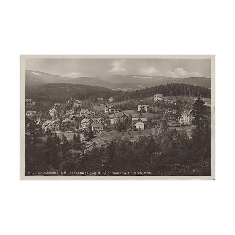 Ober-Krummhübel i. Riesengebirge geg. d. Teichränder u. Pr. Hrch. Bde