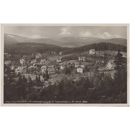 Ober-Krummhübel i. Riesengebirge geg. d. Teichränder u. Pr. Hrch. Bde