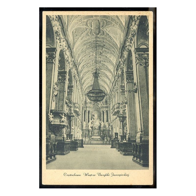 Częstochowa. Wnętrze Bazyliki Jasnogórskiej.