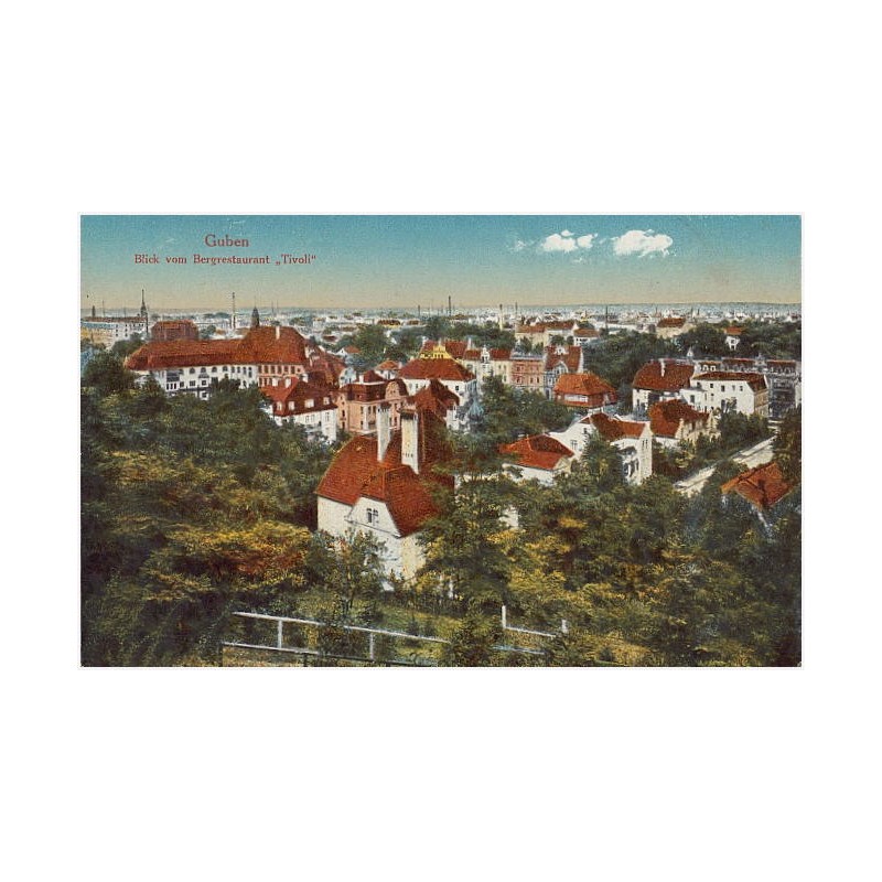 Guben. Blick vom Bergrestaurant "Tivoli"