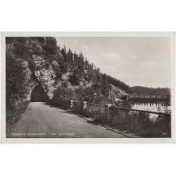 Talsperre Goldentraum - Der Spitztunnel 1401. Spitztunnel an der Talsperre Goldentraum. Wunder eines Felsengebildes