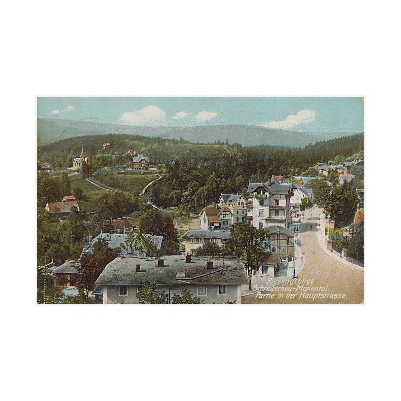 Riesengebirge. Schreiberhau-Mariental. Partie in der Hauptstrasse