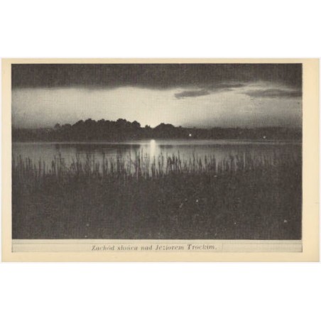 Zachód słońca nad Jeziorem Trockim