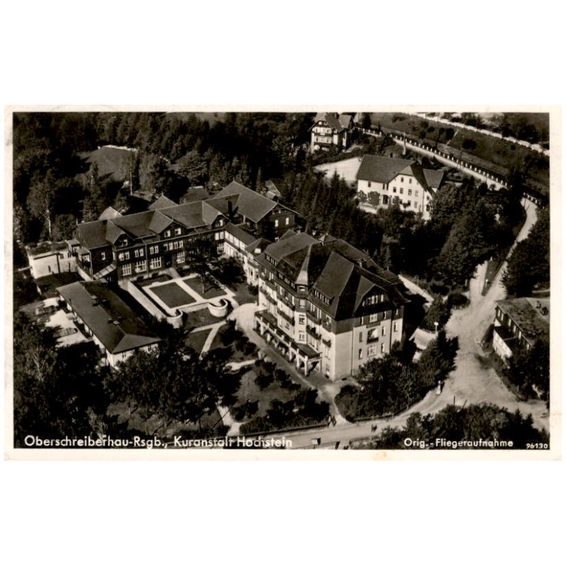 Oberschreiberhau-Rsgb., Kuranstalt Hochstein Orig.-Fliegeraufnahme 96130