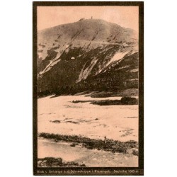 Blick v. Gehänge n. d. Schneekoppe i. Riesengeb. Seehöhe 1605 m / Rewers: Diese Karte ist auf der Riesenbaude gekauft. Bes. P. H