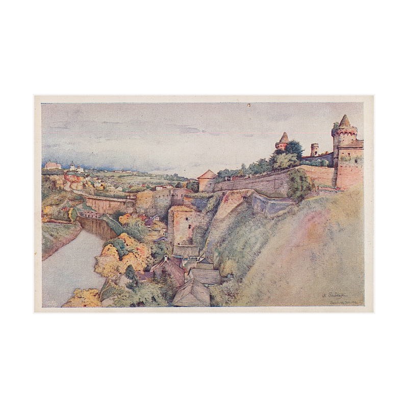 M. Trzebiński. Vieux Kamieniec. Forteresse Vue du Côté de Wydrówka