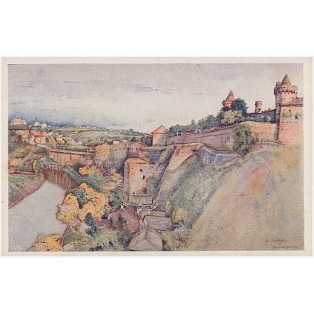 M. Trzebiński. Vieux Kamieniec. Forteresse Vue du Côté de Wydrówka