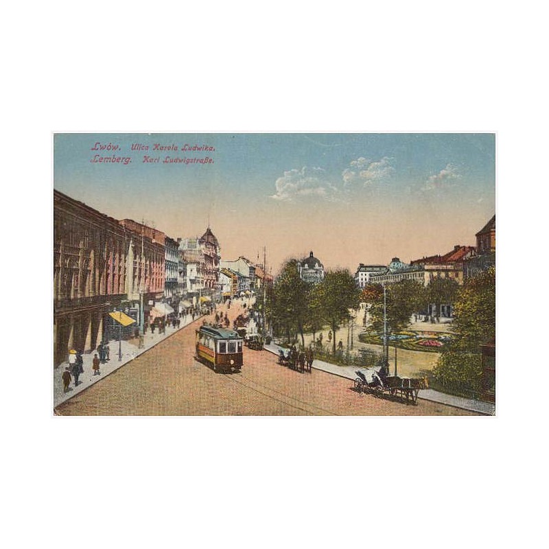 Lwów. Ulica Karola Ludwika. Lemberg. Karl Ludwigstraße