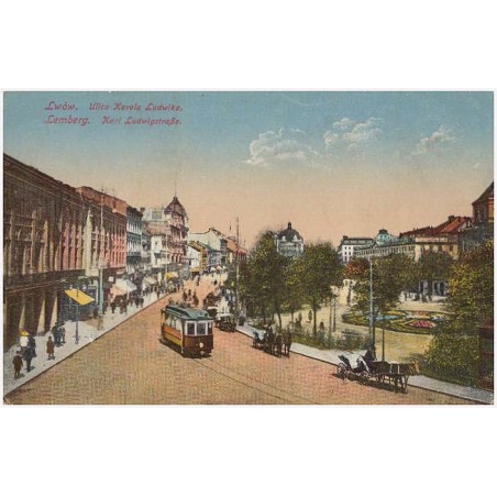 Lwów. Ulica Karola Ludwika. Lemberg. Karl Ludwigstraße