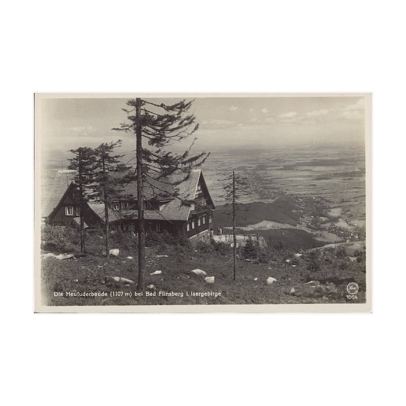 Die Heufuderbaude (1107 m) bei Bad Flinsberg i. Isergebirge. Silesia 1004