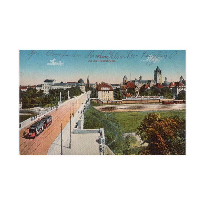 Posen. Am der Theaterbrücke