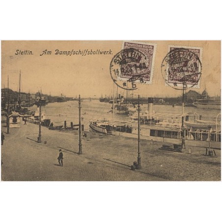 Stettin. Am Dampfschiffsbollwerk