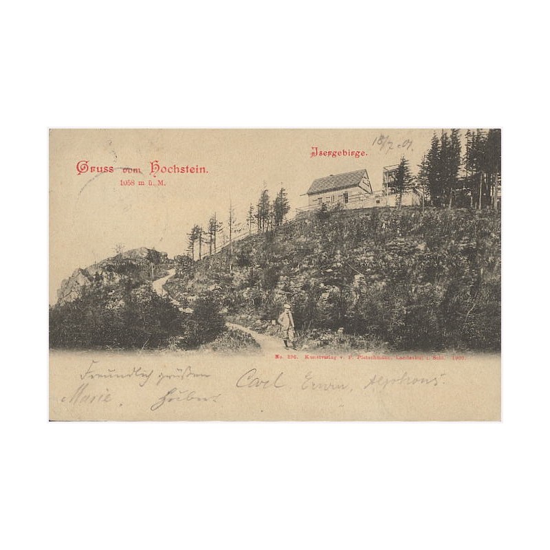 Gruss vom Hochstein 1058 m ü. M. Isergebirge